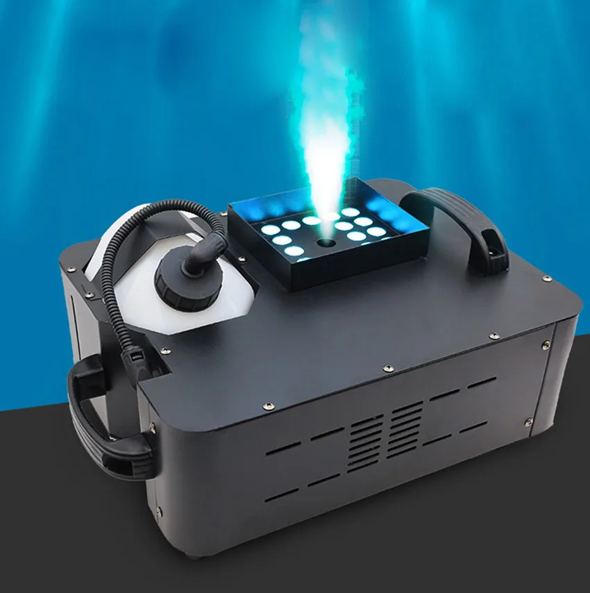 1500W LED Fog Machine macchina del fumo verticale 24X 9W Fogger professionale per attrezzatura da palcoscenico 110V/220V opzionale