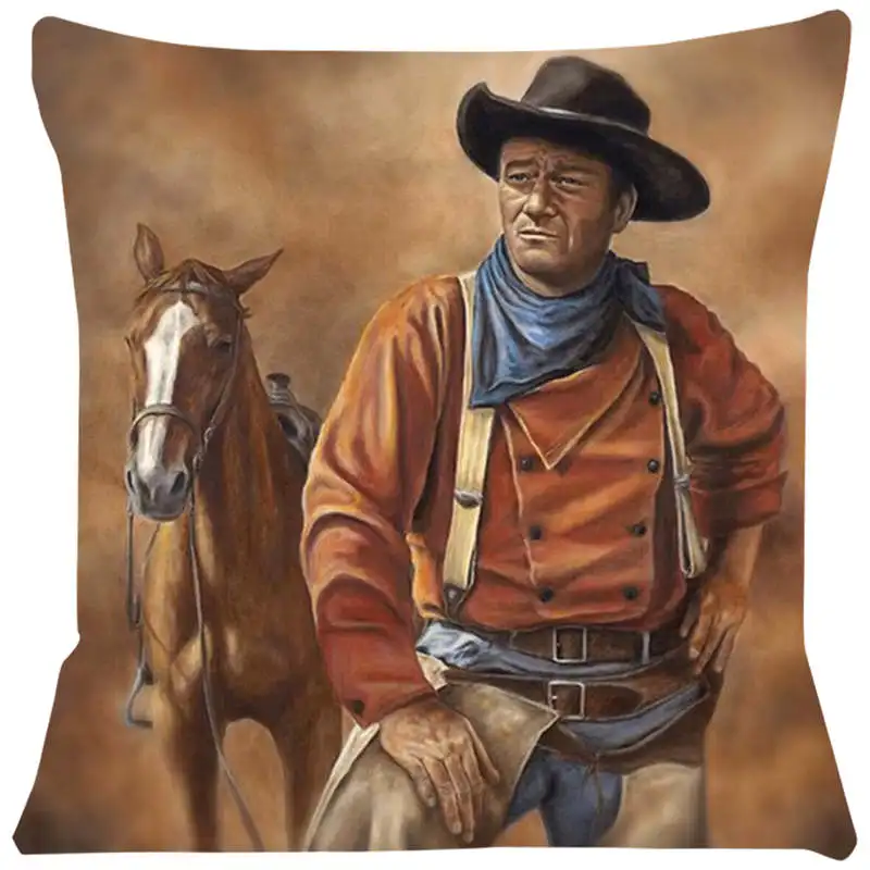 Cushion Cover Waylon Jennings Stills Pillow for chairs Home Decorative cushions for sofa Throw Pillow Cover SJ-089