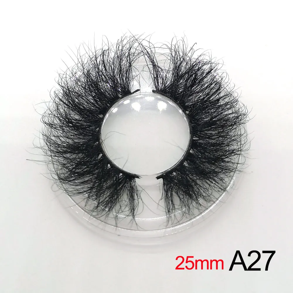 25 mm Mink Eyelashes Fluffy Dramatic Long Mink Lashes Makeup Full Strip Lashes 25mm False Eyelashes 3D Mink Eyelashes Reusable