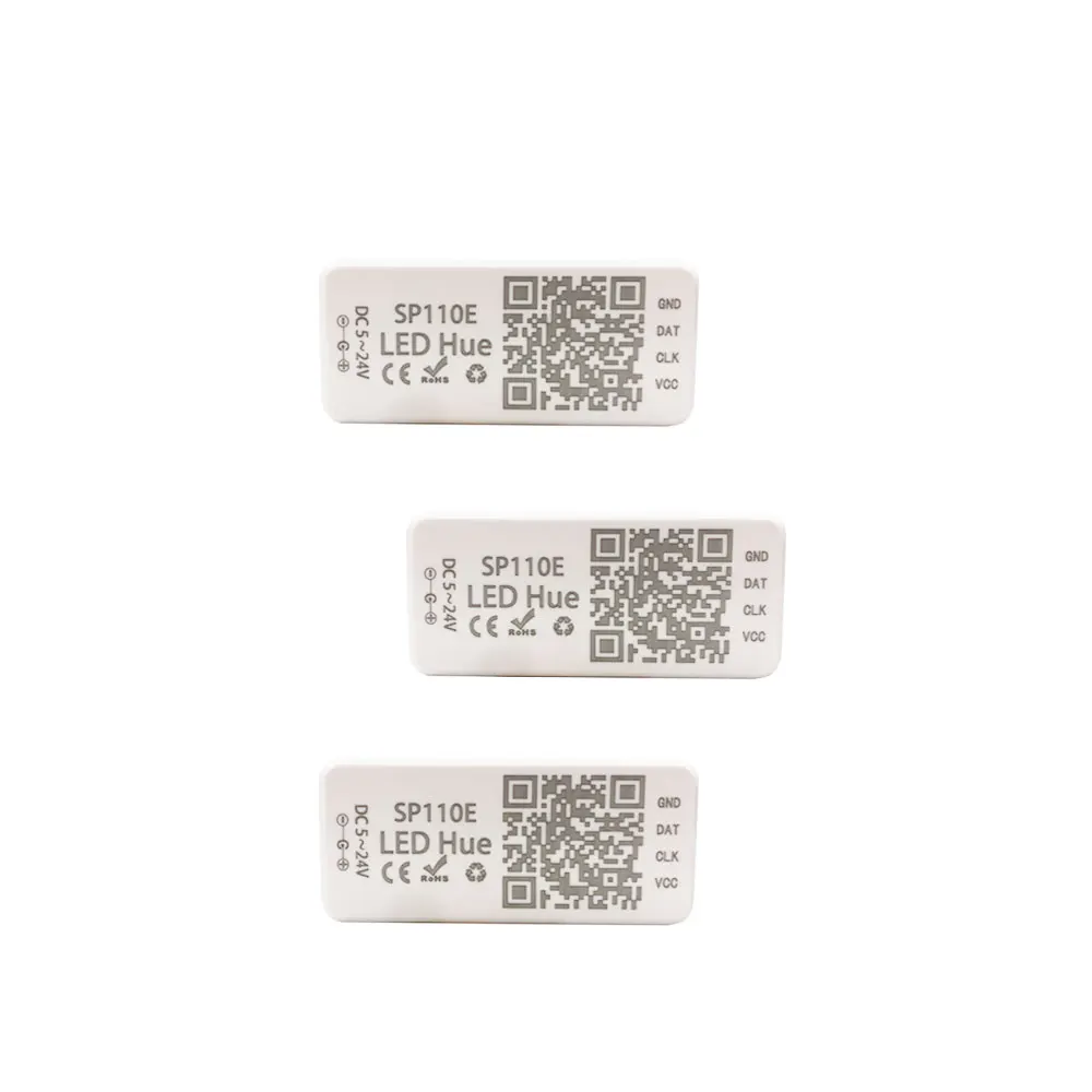 DC5-24V SP110E Bluetooth Mini Led Controller For 3Pin Individually Addressable 5050 RGB Strip Remote Smart  APP 1024 Pixels