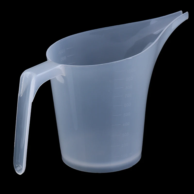 1000ml Tip Mouth Measuring Jug Cup Tip Mouth Plastic Measuring Jug Cup Graduated Surface Kitchen Bakery Container Baking Tools