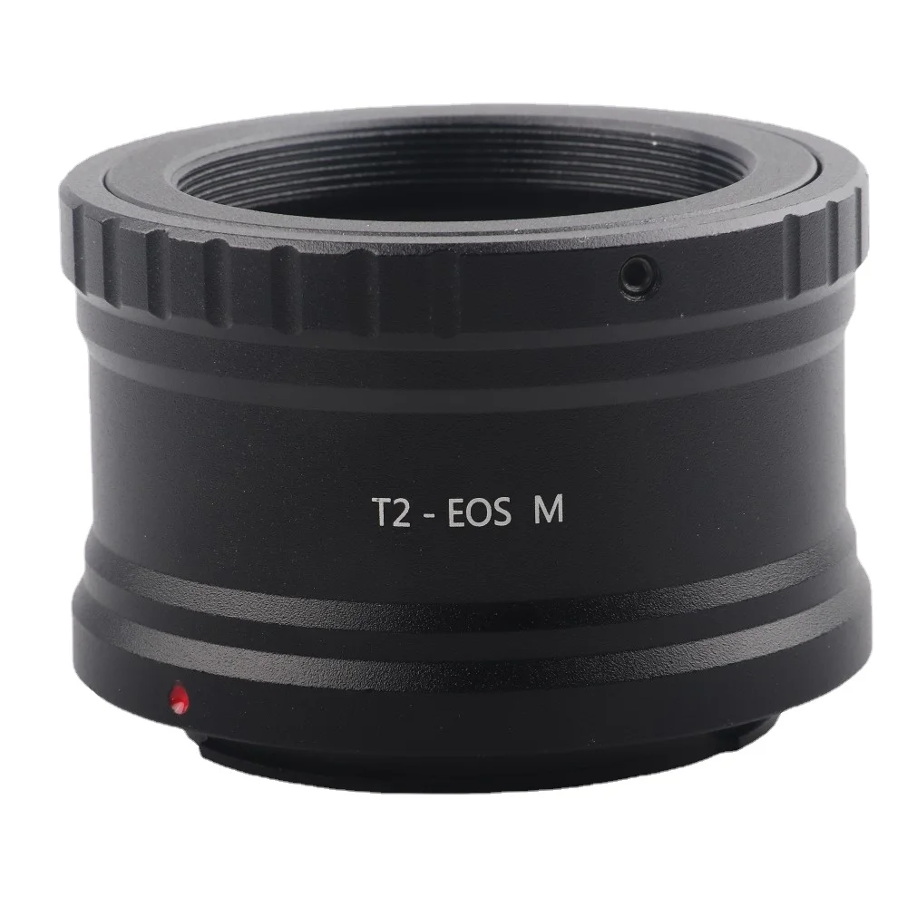 T2-EOS متر T جبل المقربة عدسة إلى EOSM EF-M محول حلقة ل EOSM/M2/M3/M10 الجسم بدون مرآة الكاميرا