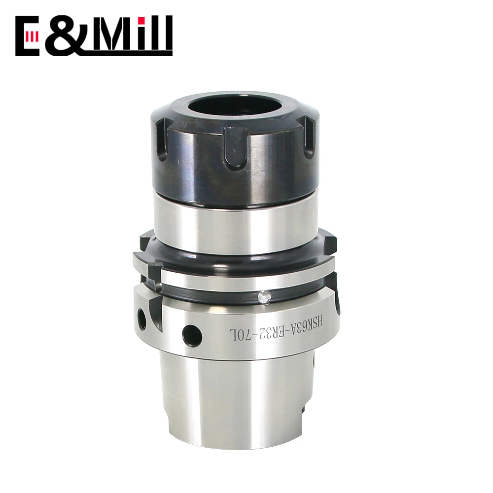 HSK63A ER16 ER20 ER25 ER32 Precision 0.001mm Balancing speed G2.5 40000RPM High Speed Cnc Tool Holder HSK 63 ER Milling Chuck