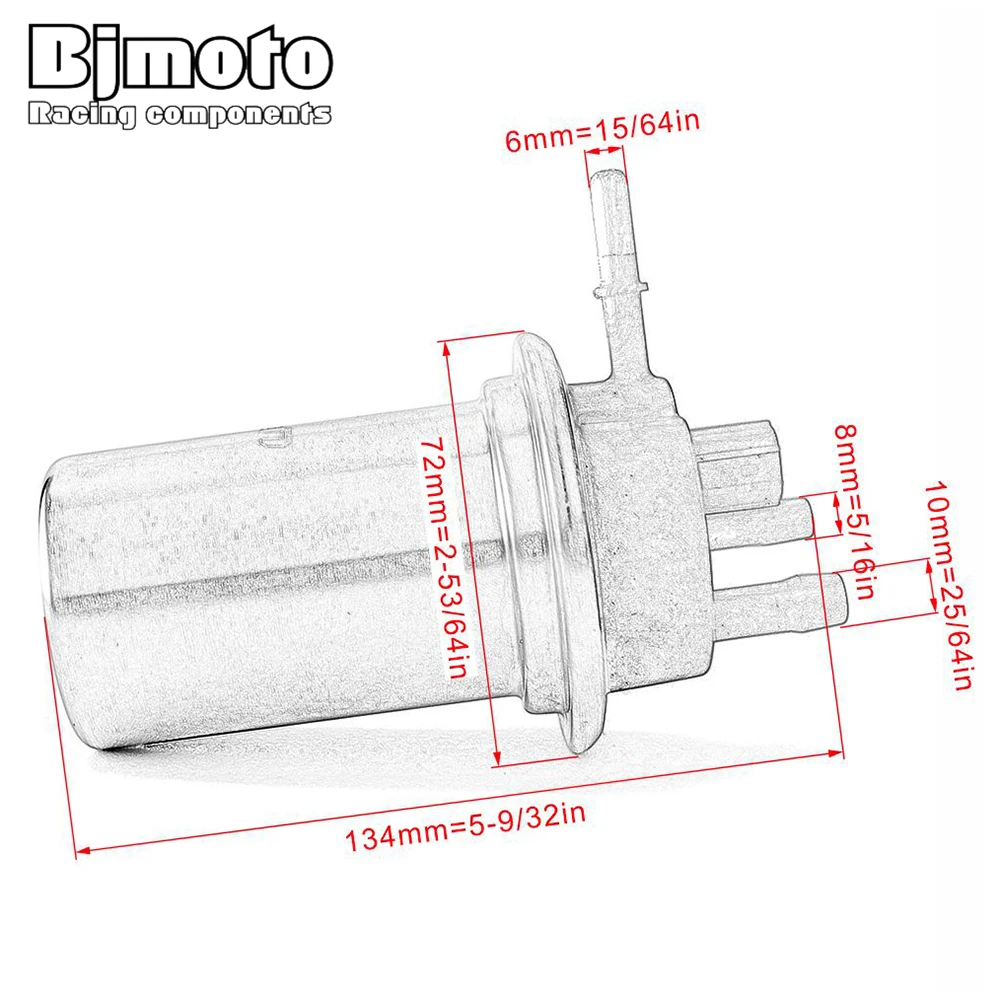 16700-KWF-951Motorcycle Fuel Pump For Honda NXR150 08-15 XRE300 XRE300 10-12 CBF125 08-15 NX400 13-15 Hero Karizma ZMR 10-16