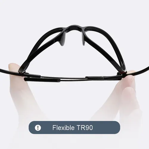 Imagen 2 del producto Montura de gafas de plástico Retro, gafas Unisex con montura completa, gafas para miopía antirayos azules, recién llegados, gafas superventas