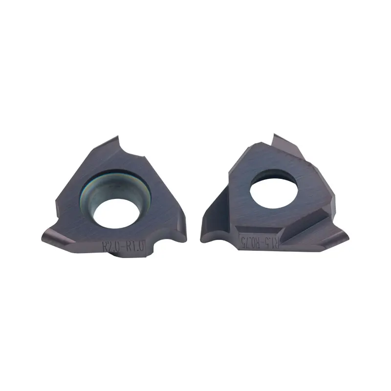 Imagem -02 - Inserções de Ranhuramento de Bordas Redondas Inserções de Metal Duro para Corte de 0.5 mm 0.75 mm 1.0 mm 1.5 mm com 10 Peças