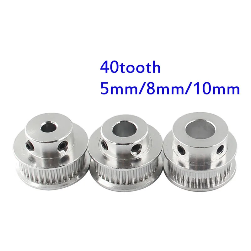 GT2 Timing Pulley 30 36 40 60 Tooth Wheel Bore 5mm 8mm Aluminum Gear Teeth Width 6mm 2GT for 3D Printer Parts GT2 Timing Pulleys