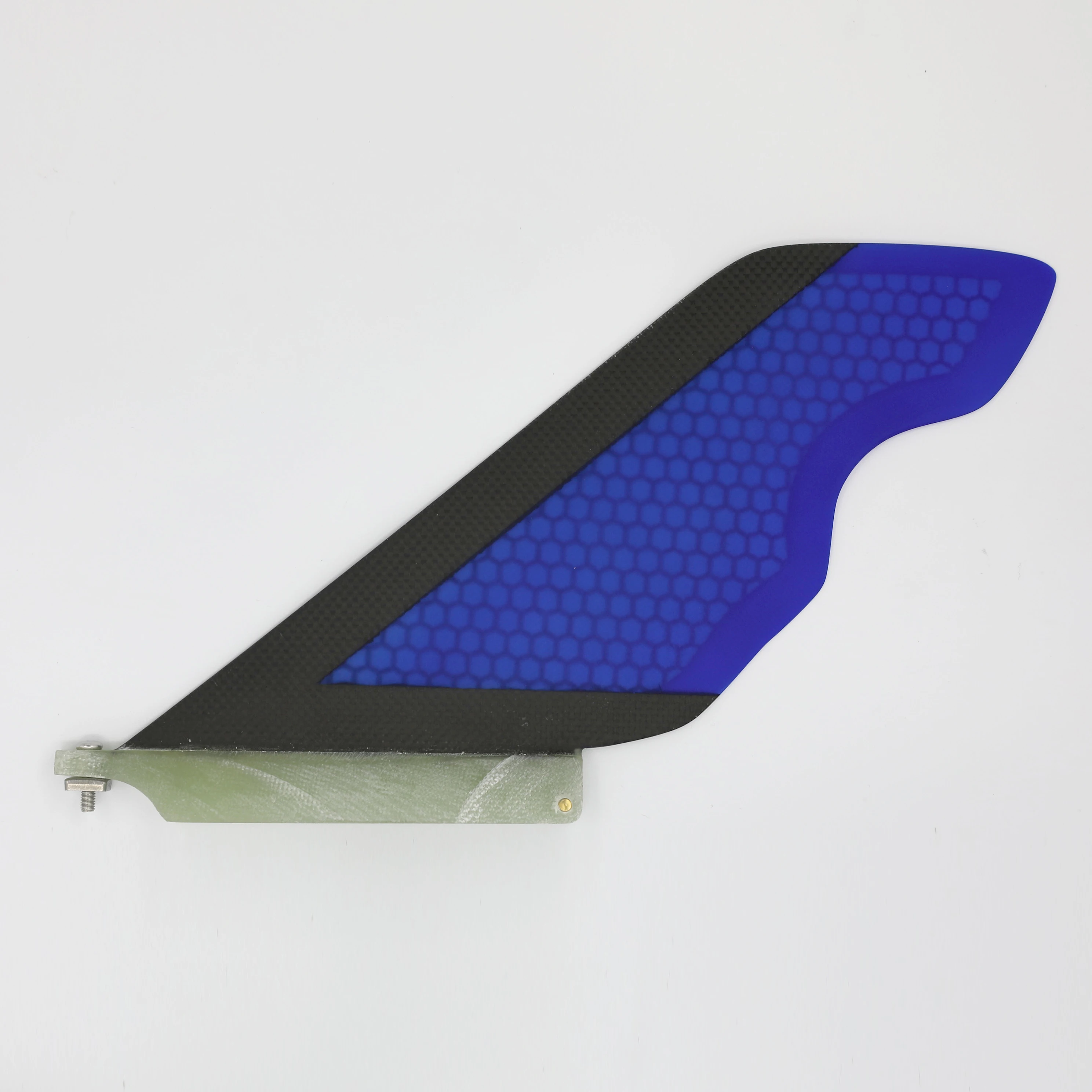 Carbon Fiber And  Blue Honeycomb Single Centre Fins 7.5'' Surfboard Fins Stand Up Board Fins