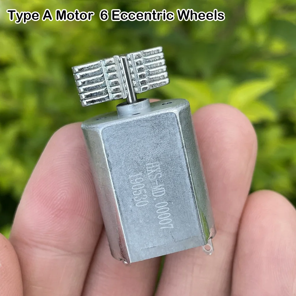 DC Mini Vibrator 130 Micro Vibration Motor Super Strong Vibration Flat Iron Back Cover Motor DC3V-6V for Massage Accessories