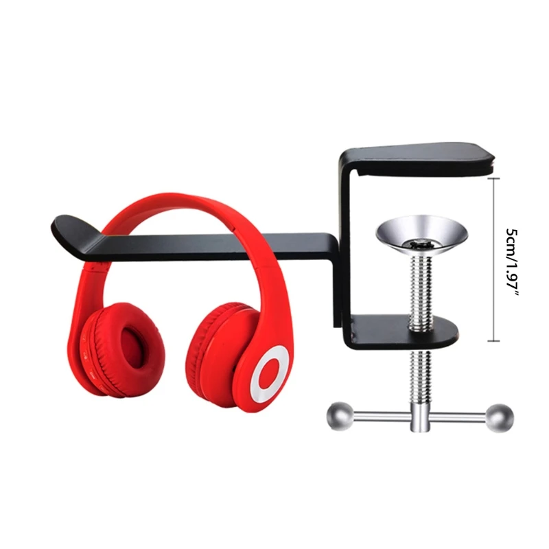 Classic Metal Headphone Headset Stand Earphone Holder Hanger Headset Display for All Headphone Size Adjustable