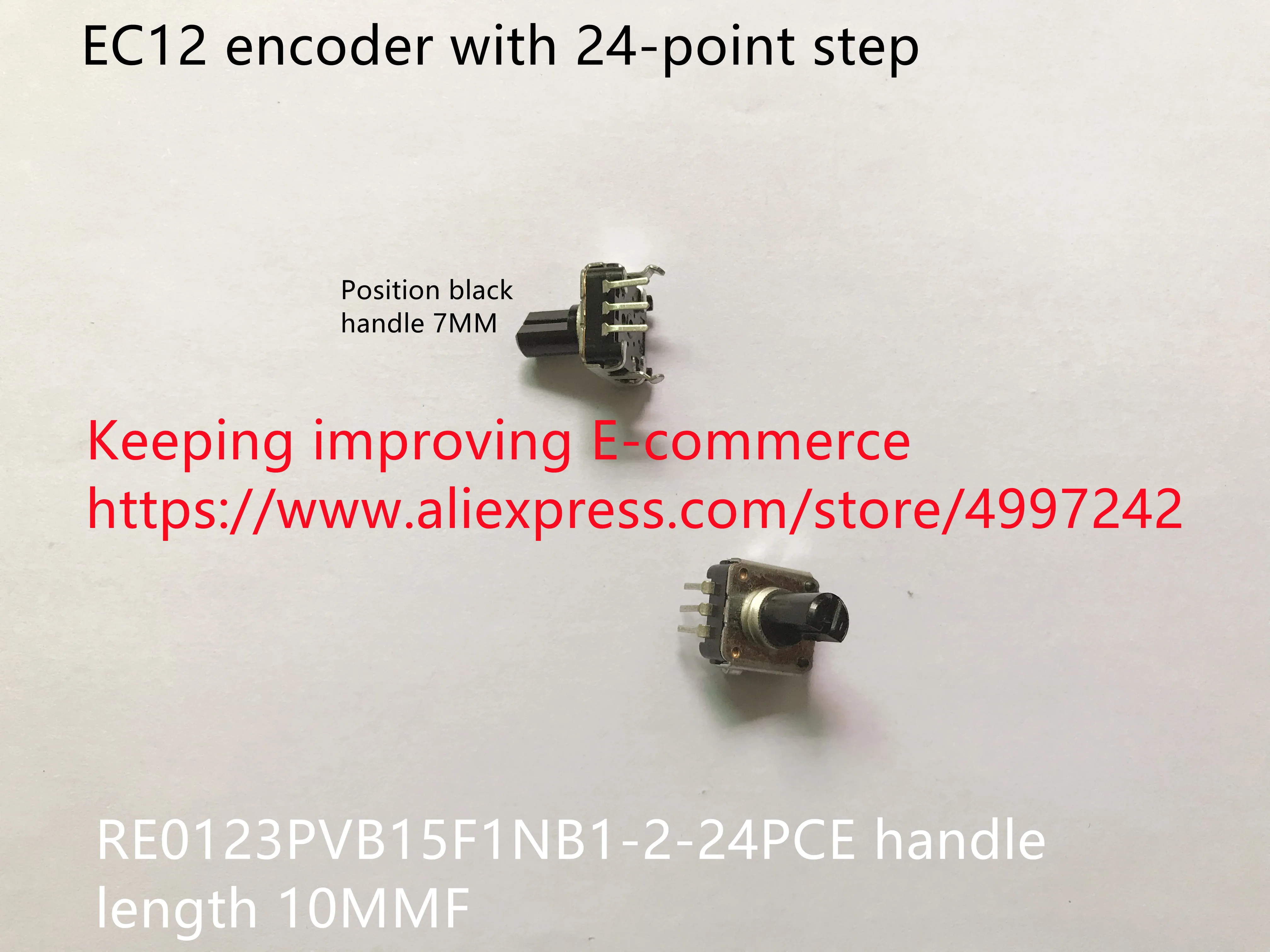 Original new 100% EC12 encoder 24-point step handle length 10MMF RE0123PVB15F1NB1-2-24PCE (SWITCH)