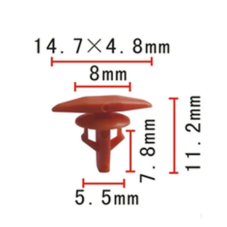 50/100/500pcs OEM QUALITY For Honda Rubber Weatherstrip Door and Boot Seal Clips 91530-SP1-003