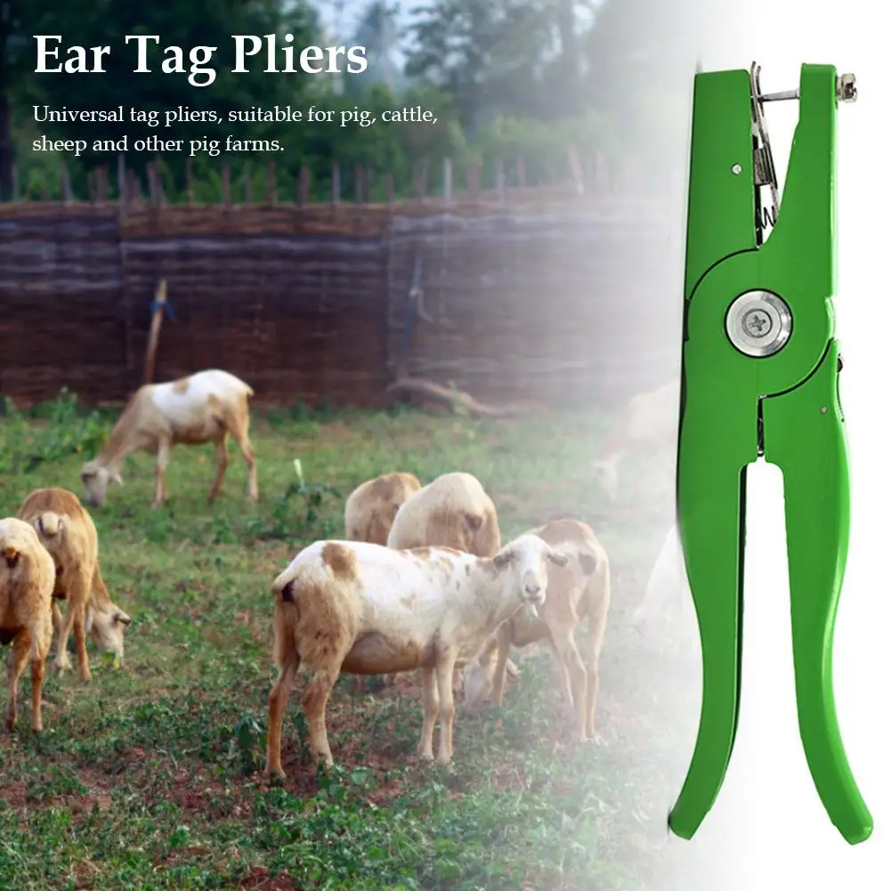 Aluminum Alloy Ear Tag Plier Applicator Puncher Tagger Veterinary Ear Hole Pliers For Livestock Sheep Hog Cattle Cow Ear Tag