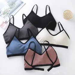 Women's Cotton Underwear Tube Tops Bra Sexy Top Women's Sling Bra Lady Sports Bra Seamless Underwear Bra Female Sexy Crop Top