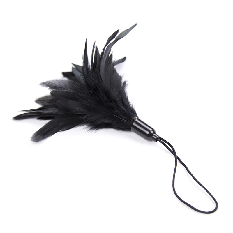 Plumas negras para coqueteo, Juguetes sexuales para parejas, Bondage Bdsm, ataduras, esclavo, juego para adultos