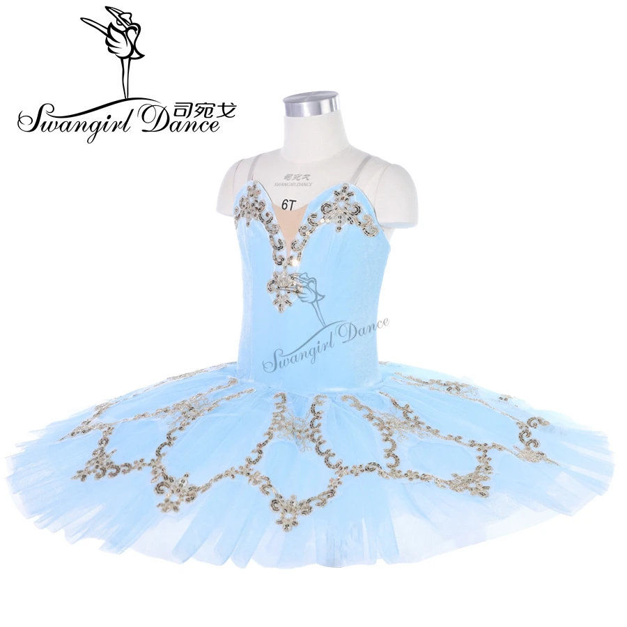 adult bluebird performance stage custome tutu girls pancake tutu ballerina dress costume 18080