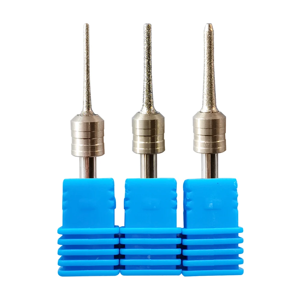 Dental Milling Burs Corundum Coated for Cutting Glass Ceramic Block TI 1.8 T2 1.4 T3 1.0 MM for Amann Girrbach CAD CAM System