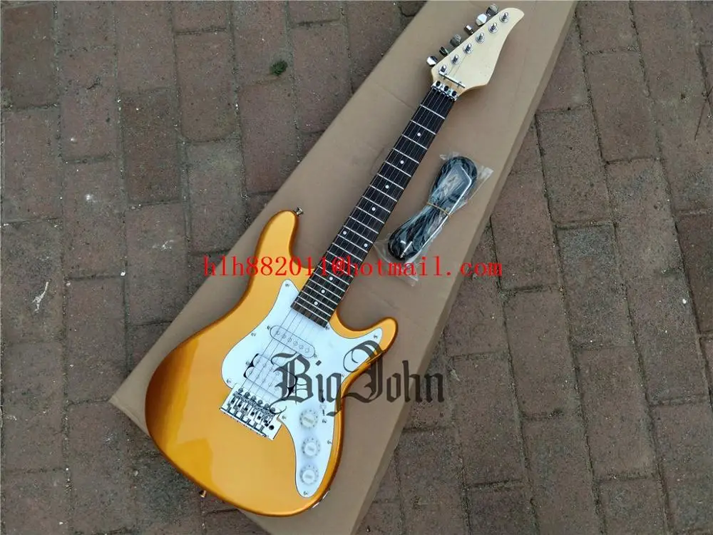 

Mini Single Wave Electric Guitar,Fortune Paulownia Wood Body&Rosewood Fingerboard Chrome Hardware BJ-378 379