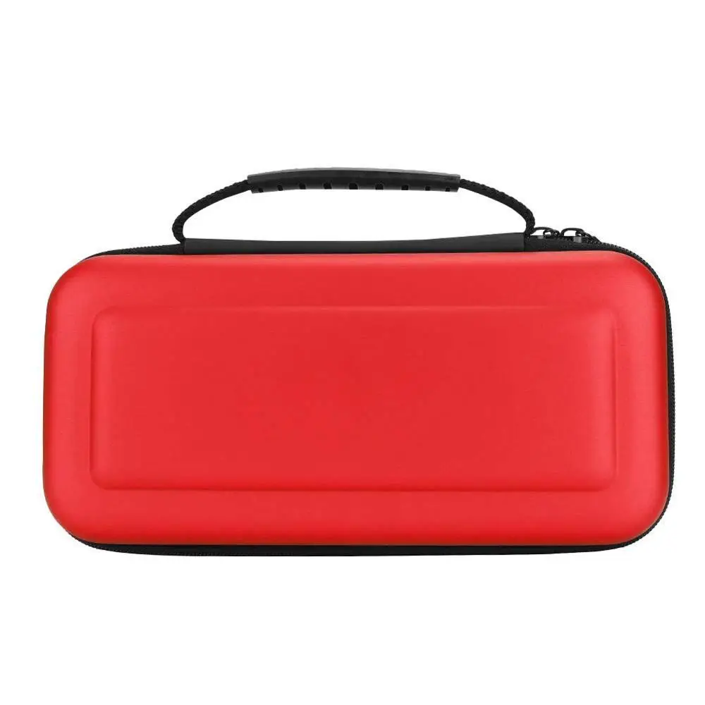 Waterproof Game Travel Storage Case Portable Protective Hard Shell EVA Carrying Tough Pouch For Nintendo Switch Game Console-Red