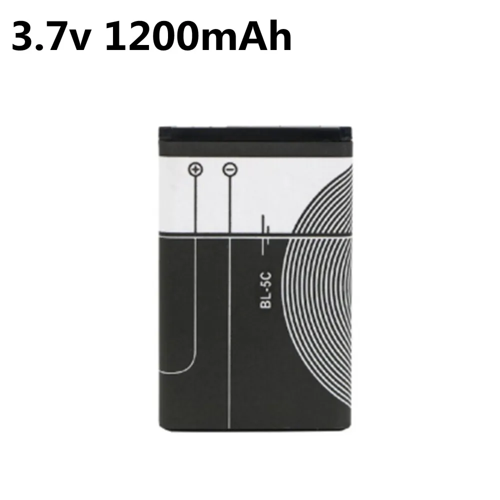 3.7V 1200mAh bateria BL-5C BL5C BL 5C akumulatory do Nokia 2112 2118 2255 2270 2280 2300 2600 2610 3125 3230 1 sztuk