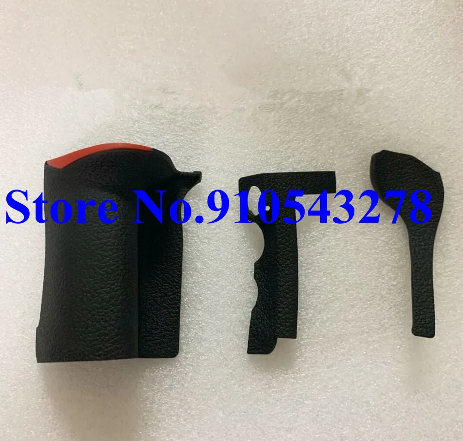 A Set of 3PCS New  Bady rubber (Grip+left side+thumb) repair parts For Nikon D500 SLR