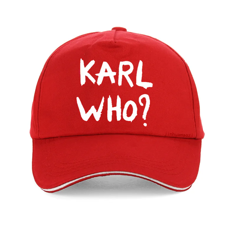 Funny Men Women Novelty Rare KARL WHO Print Men Baseball cap summer Casual Men women adjustable Snapback bone