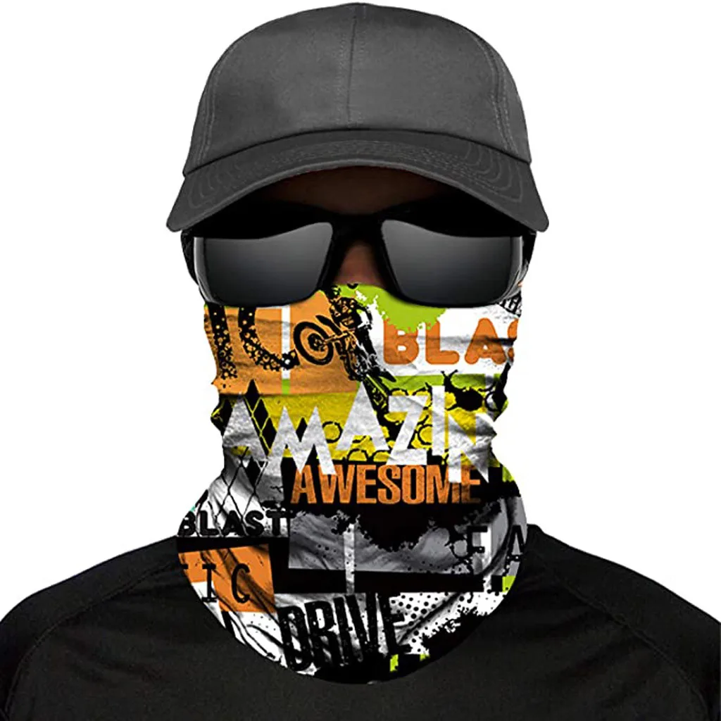 

3d Seamless Bandana Hiking Halloween fashion mask Tube Face Mask Jokers Headband Neck Buffs Hunting Winter Snowboard Balaclava