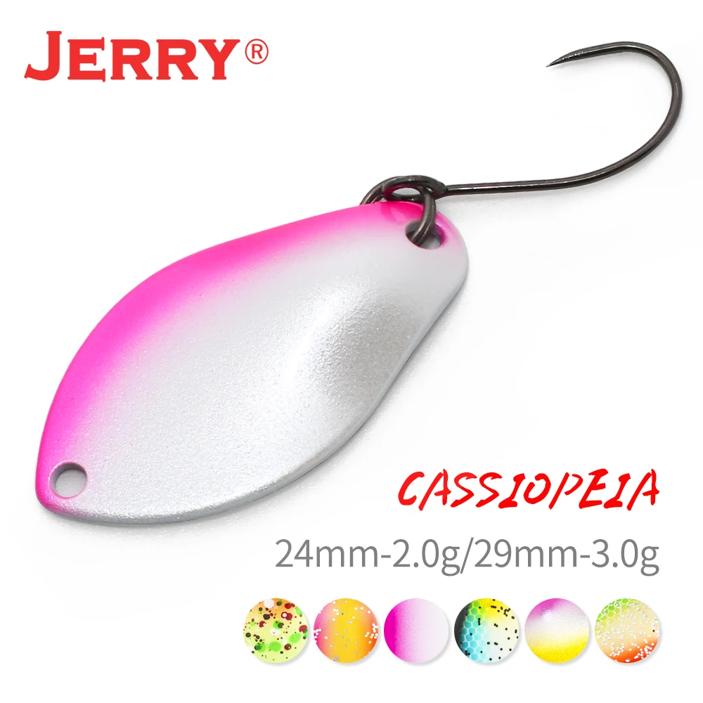 

Jerry Cassiopeia Area Trout Ultralight Brass Fishing Spoon Lure 2g 3g Wobbler Micro Artificial Freshwater Baits