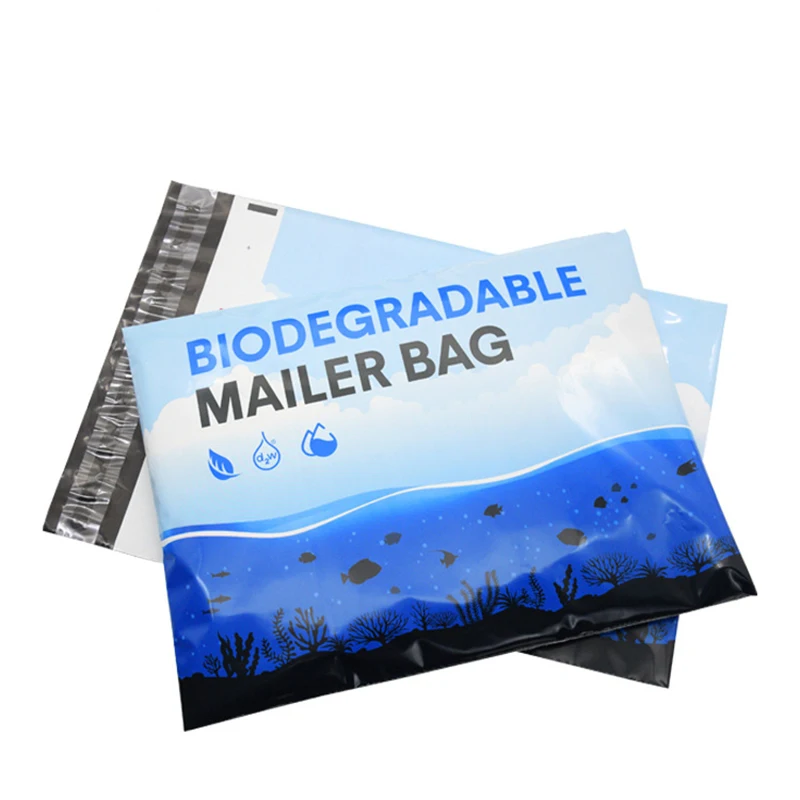 50Pcs Green/Blue Plastic Envelopes Bag Self Seal Adhesive Courier Bags Waterproof Shipping Bag Logistics Storage Bag 25.5x33cm