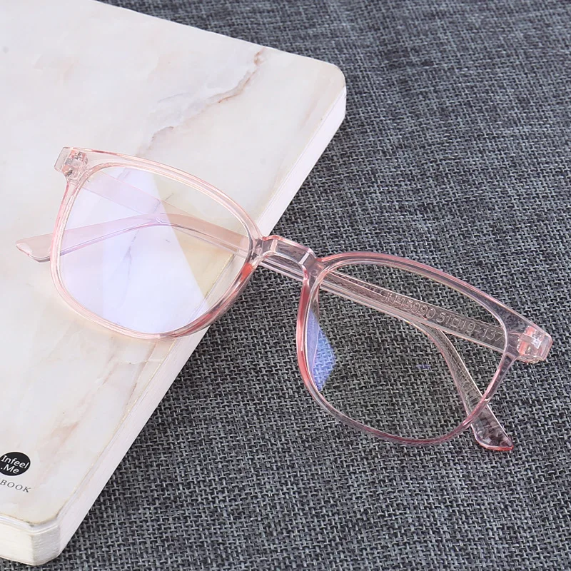 The New Flat Mirror Male Non-degree Men's Big Frame Big Face Anti-blue Glasses Female Myopia Glasses Eye Protection