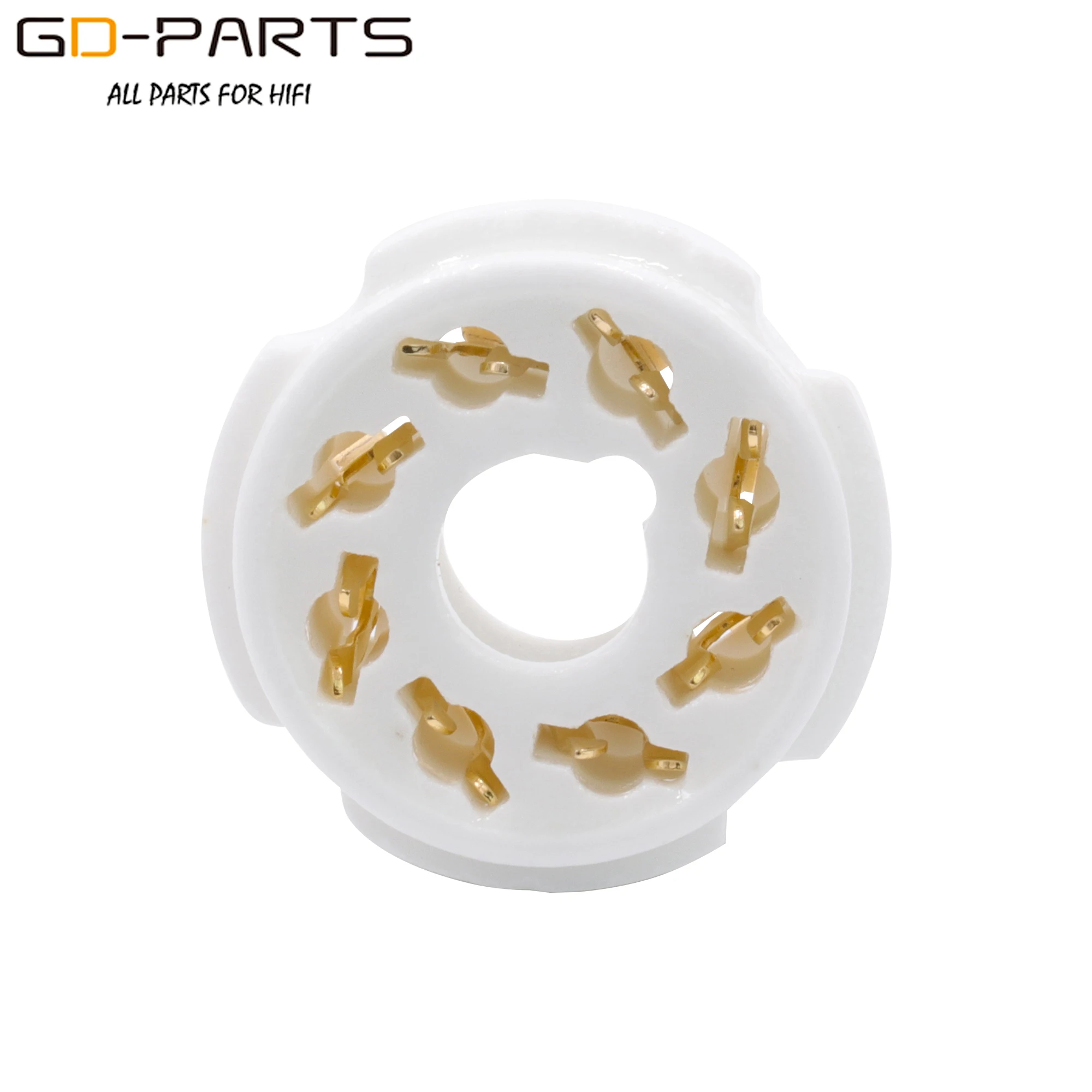 PCB Mount K8A 8 Pin Octal Ceramic Tube Socket Base For 6P3P 6SN7 6N8P EL34 274B 5Z4P 6550 KT88 KT66 6L6 Hifi Audio AMP DIY 10PCS