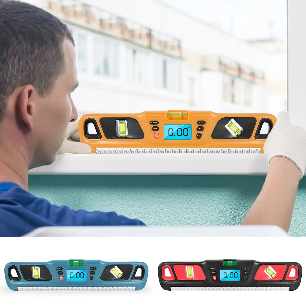Digital Spirit level Bubble Magnetic Electric Level Angle Finder Protractor Inclinometer Horizontal Scale Ruler
