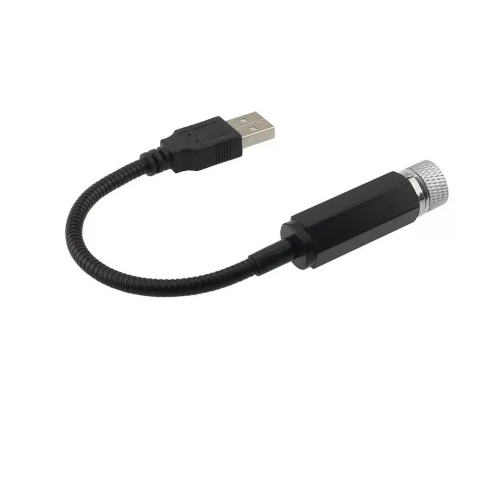 Światło gwiazd na dach samochodu Wnętrze LED Gwiaździsta atmosfera laserowa Projektor otoczenia USB Automatyczna dekoracja Nocny wystrój domu Galaxy Lights — zdjęcie 5
