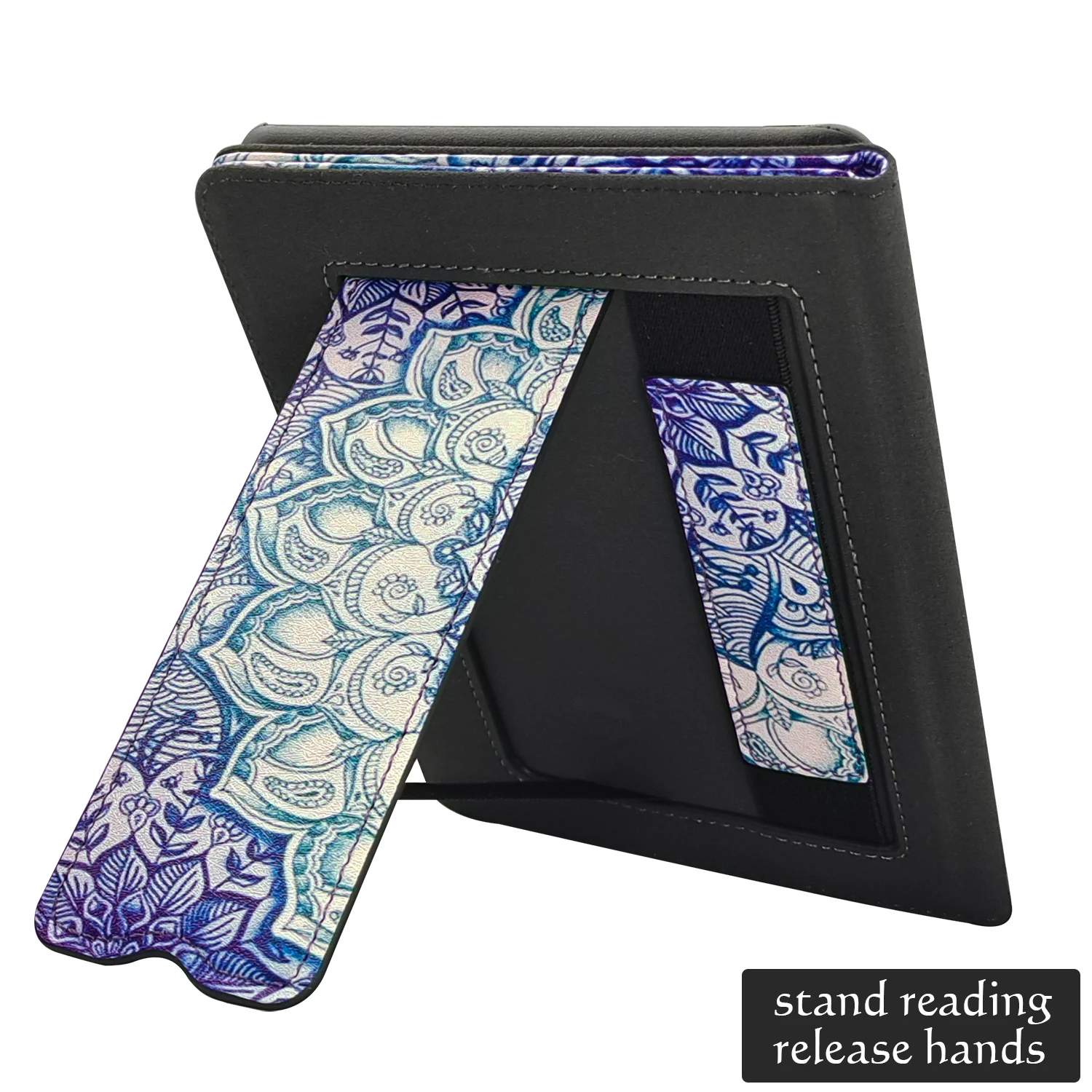 Folding Stand Case for All New Kindle 10th Generation 2019 Released (J9G29R) PU Leather Cover - with Auto Wake/Sleep Hand Strap