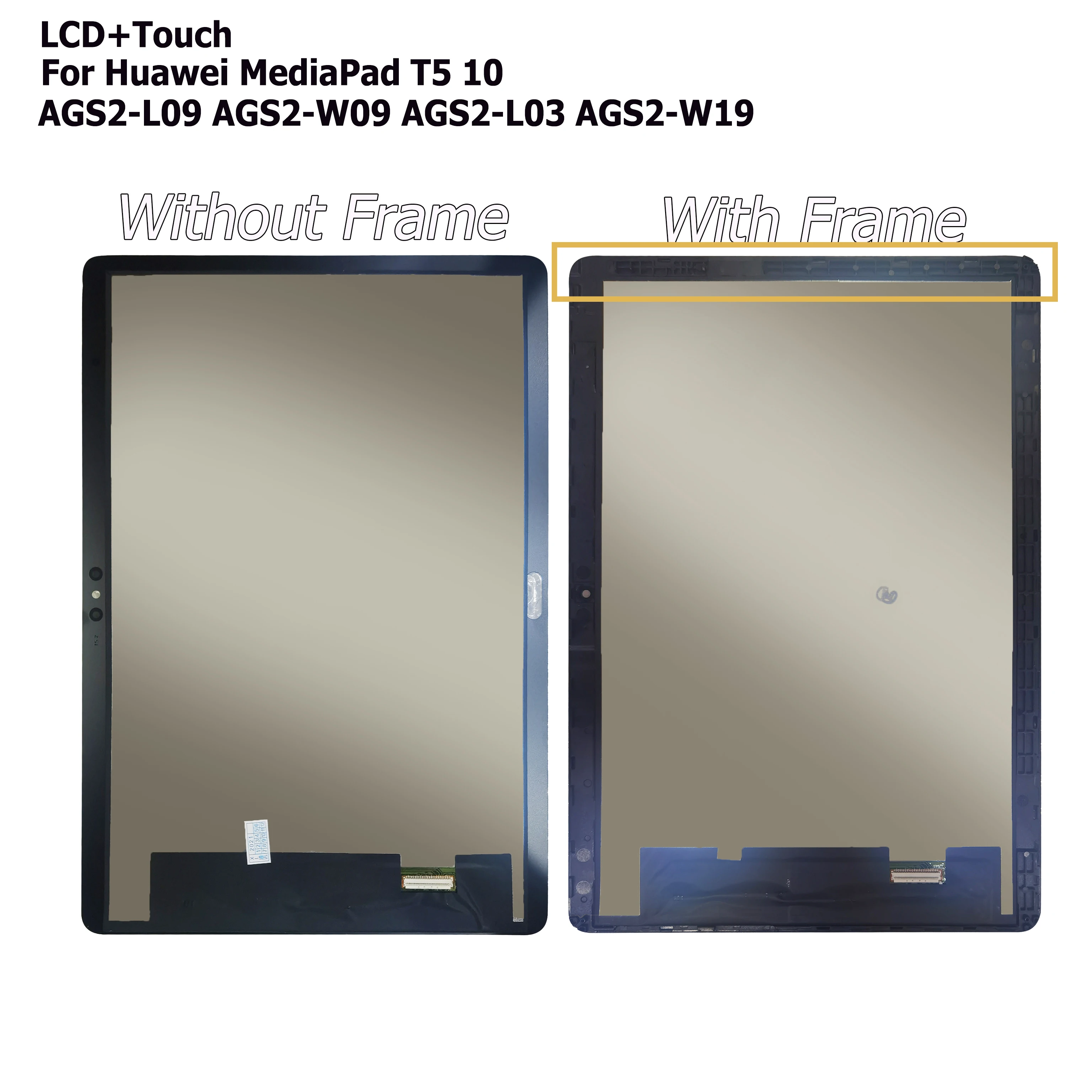 สูงสุด! T5 LCD สําหรับ Huawei MediaPad T5 10 AGS2-L09 AGS2-W09 AGS2-L03 AGS2-W19 จอแสดงผล LCD Touch Digitizer Assembly + ฟรี