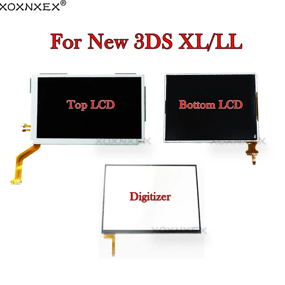 Zamienny ekran LCD do Nintendo New 3DS XL LL Górny górny dolny ekran LCD Oryginalny do konsoli N3DSXL Panel dotykowy Digitizer