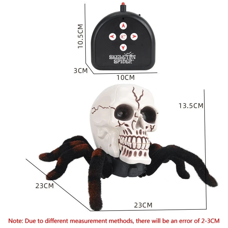 High Simulation RC Tarantula Spider Remote Control Animal Robot Toy Eye Flash Light Trick Terrifying All Round Walking Spider To