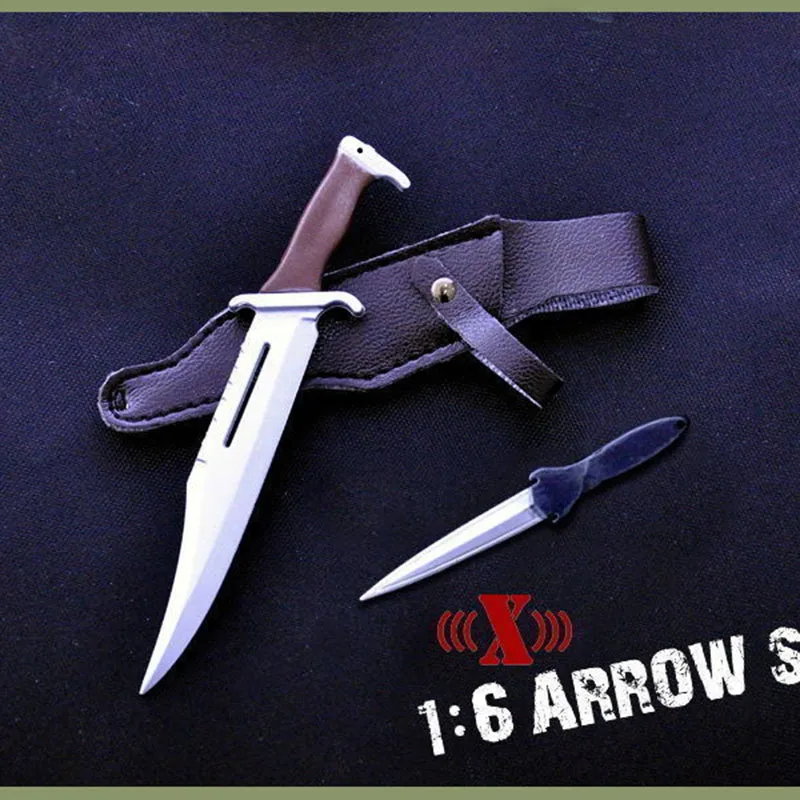 1/6 عمل الشكل دمية X-TOYS القوس السهم مجموعة + سكين نموذج لعب لمدة 12 بوصة العسكرية عمل الشكل الجندي اللعب #6