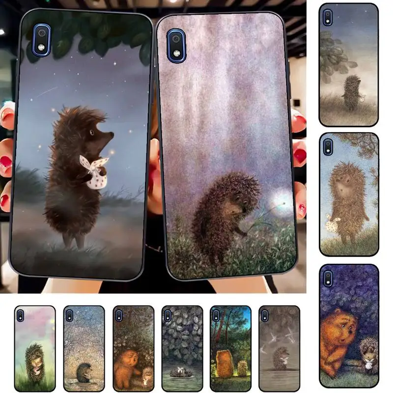 FHNBLJ Bright Hedgehog In The Fog Phone Case for Samsung A51 01 50 71 21S 70 31 40 30 10 20 S E 11 91 A7 A8 2018