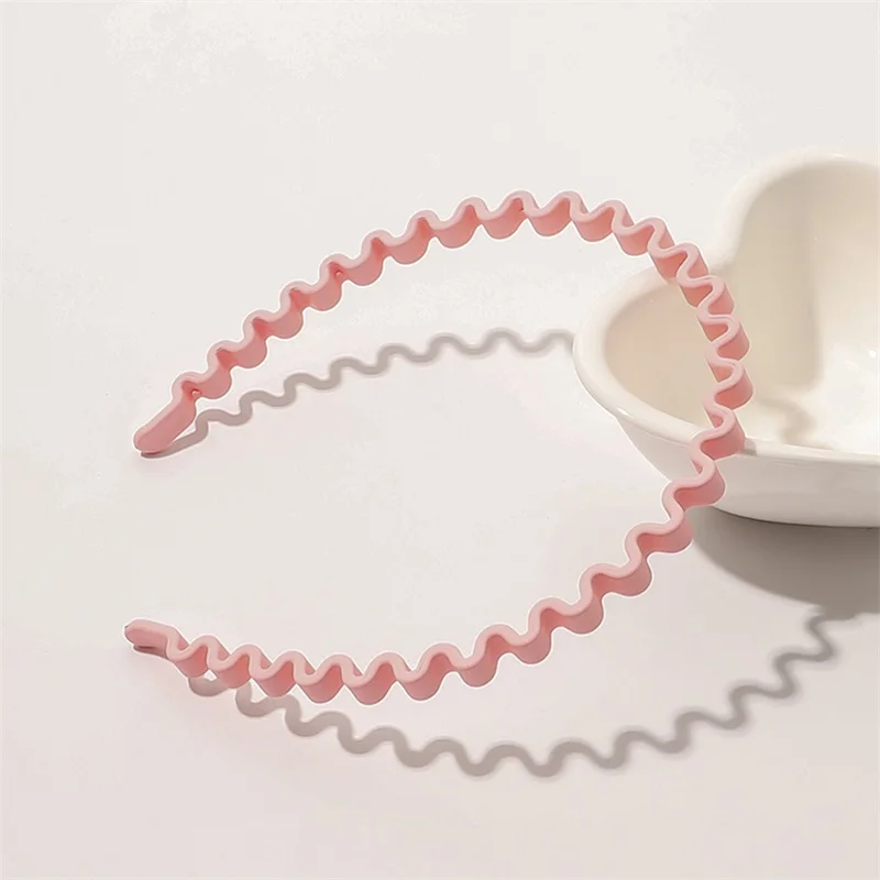 Korean Headband Woman Hair Hoop Colorful Candy Colors Narrow Side Waves Bezel Hair Band Hair Accessories Hairbands 2021 New