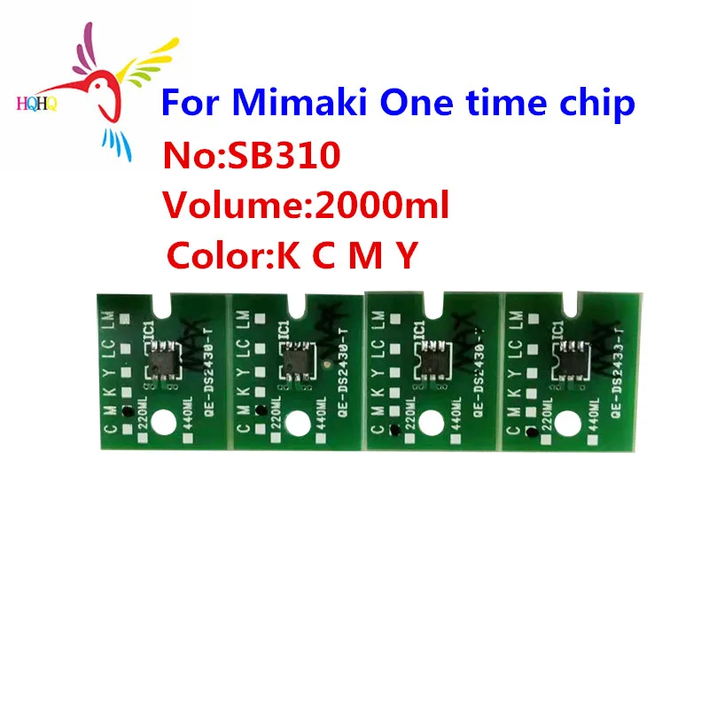 SB310 One Time Chip Compatible For Mimaki TS500-1800/TS500P-3200 2000ml 4pcs/Set Single Use For Printer