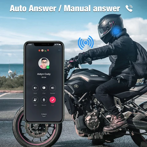 Fodsports FX4 Pro Шлем Интерком 1000м Группа Интерфон Мотоцикл Шлем Bluetooth Гарнитура Интеркомуникадор 4 Всадники Говоря в то же время с FM-радио