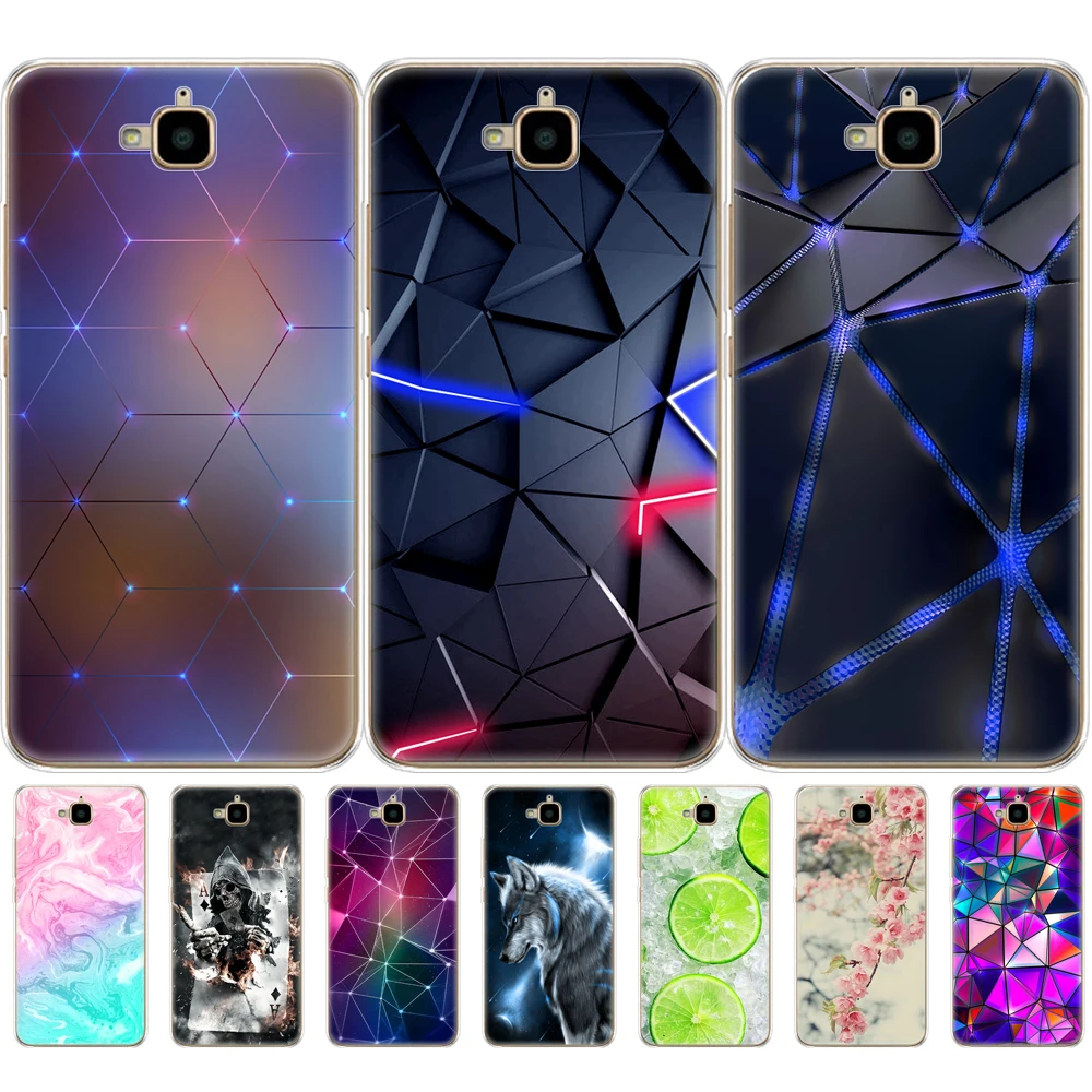 case for Huawei Honor 4C Pro Case Honor 4C Pro Cover Soft silicon Back Case for Huawei Y6 Pro 2015 Case TIT-L01 TIT-TL00 Phone