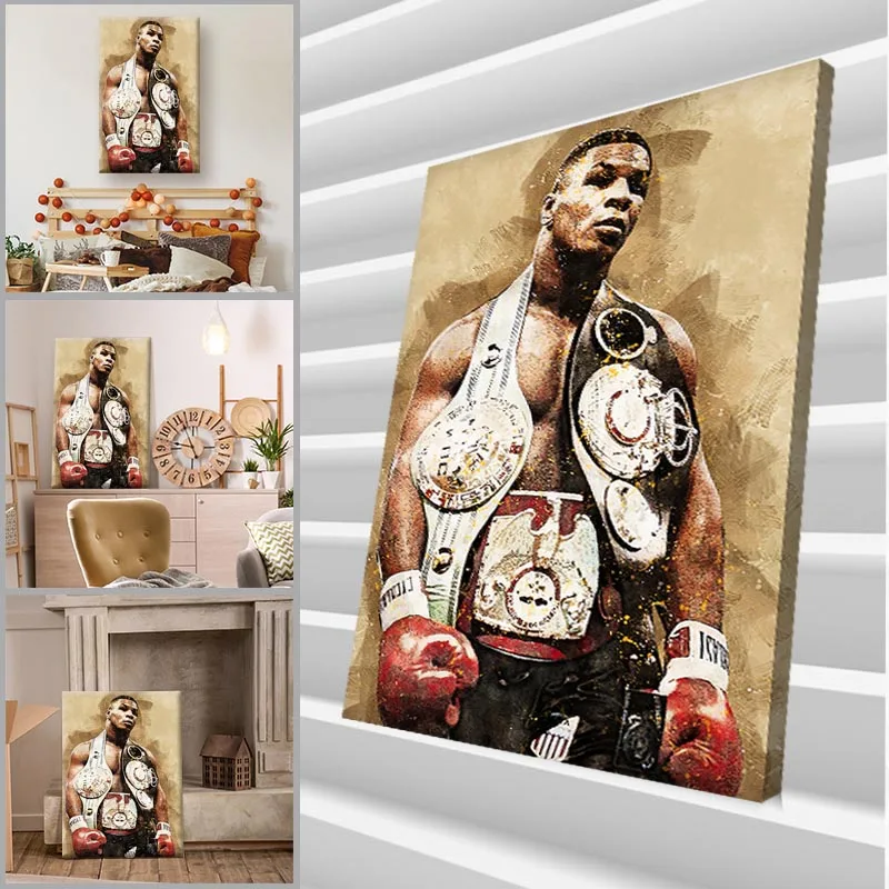 Admirable Boxer Wall Art Picture Canvas Poster Nursery Print Minimalist Painting Decor No Frame