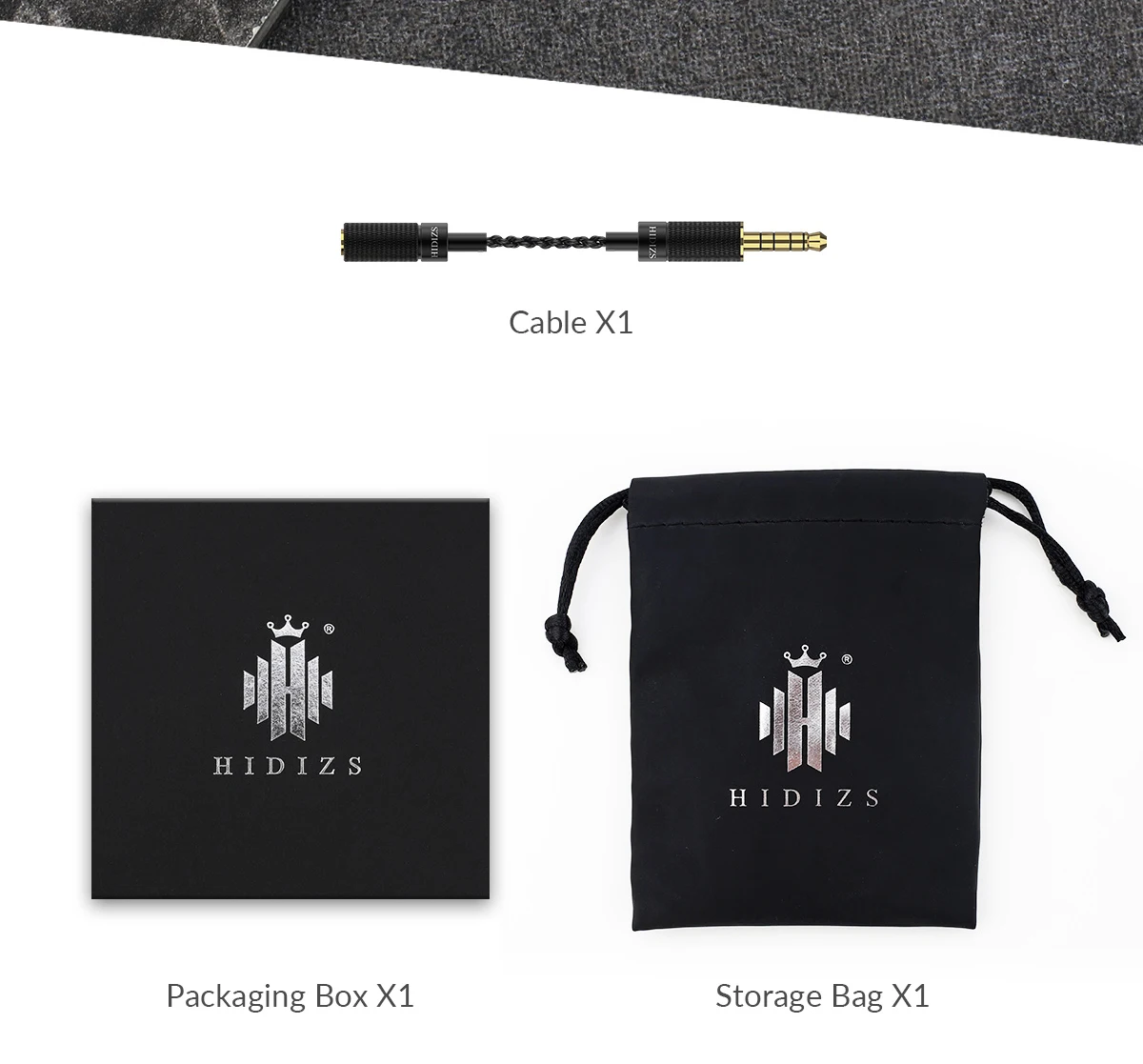 Адаптер Hidizs 4,4/3,5 штекер-2,5 гнездо, сбалансированный адаптер для интерфейса 4,4/3,5 мм, аудиовыход и интерфейс 2,5 мм, IEM