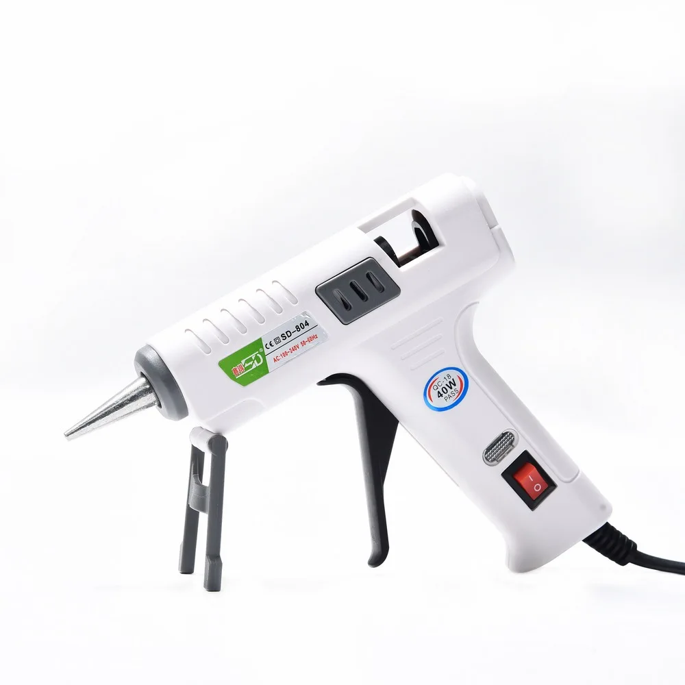 Hot Melt Glue Gun 40W Professional DIY Mini Adhesive Stick Silicone Guns Industrial Electric Heat Temperature Gun Repair Tool