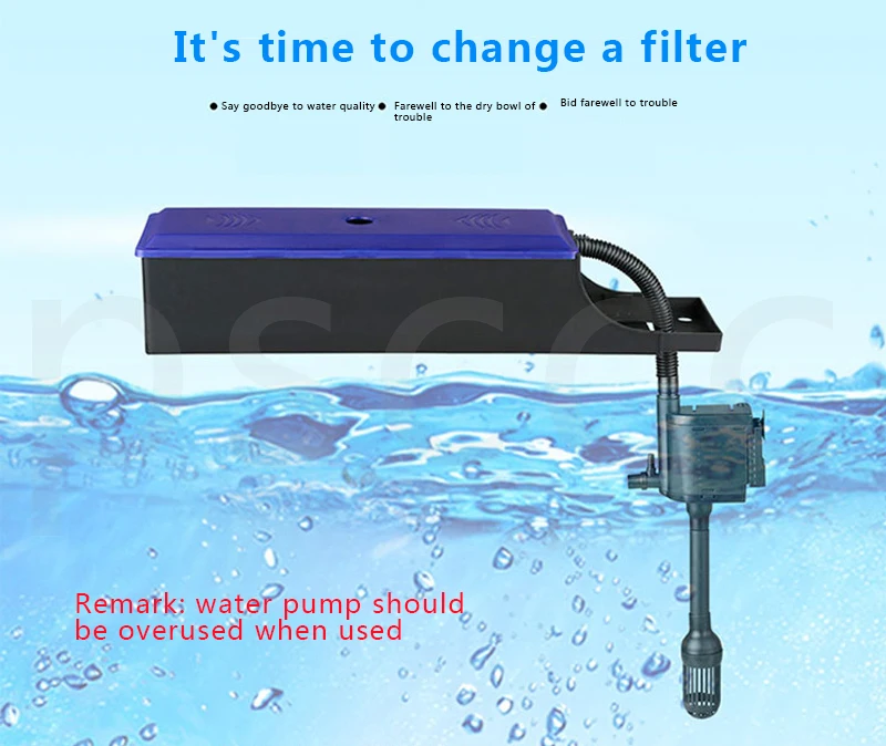 Fish tank aquarium three-in-one filter box upper filter tank fish tank top water purifier circulating water pump water purifier - AliExpress 15 Fish tank aquarium three-in-one filter box upper filter tank fish tank top water purifier circulating water pump water purifier - AliExpress 15