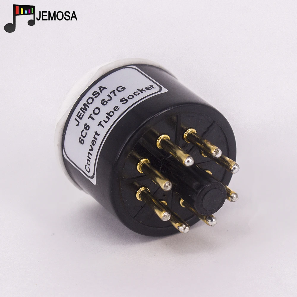 1PC 6C6 TO 6J7 6J7G DIY Audio Vacuum Tube Amplifier Convert Socket Adapter