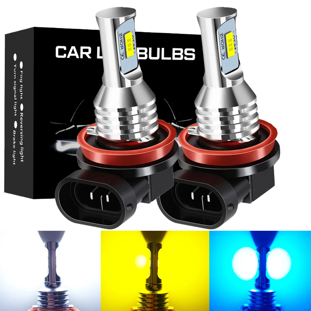 

2X H8 H11 H16(JP) HB3 9005 HB4 9006 H27 881 880 H16(EU) Golden Yellow Led Mini 2200LM Car Fog Light Bulbs Automobiles Auto Lamp