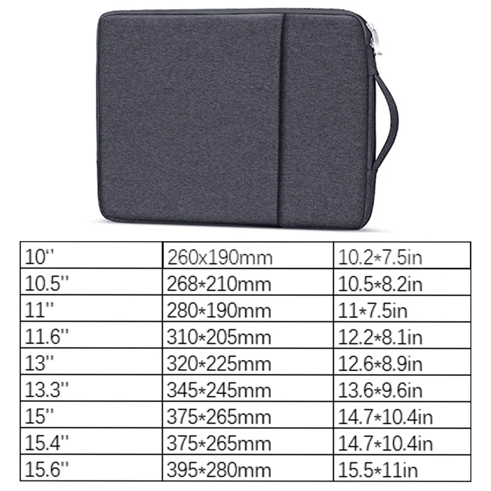 حقيبة كمبيوتر محمول لـ Microsoft surface pro 4 5 6 7 X genainch 12.3 ، حقيبة يد بسحاب ، حقيبة سطح برو 12.3 بوصة للكمبيوتر اللوحي